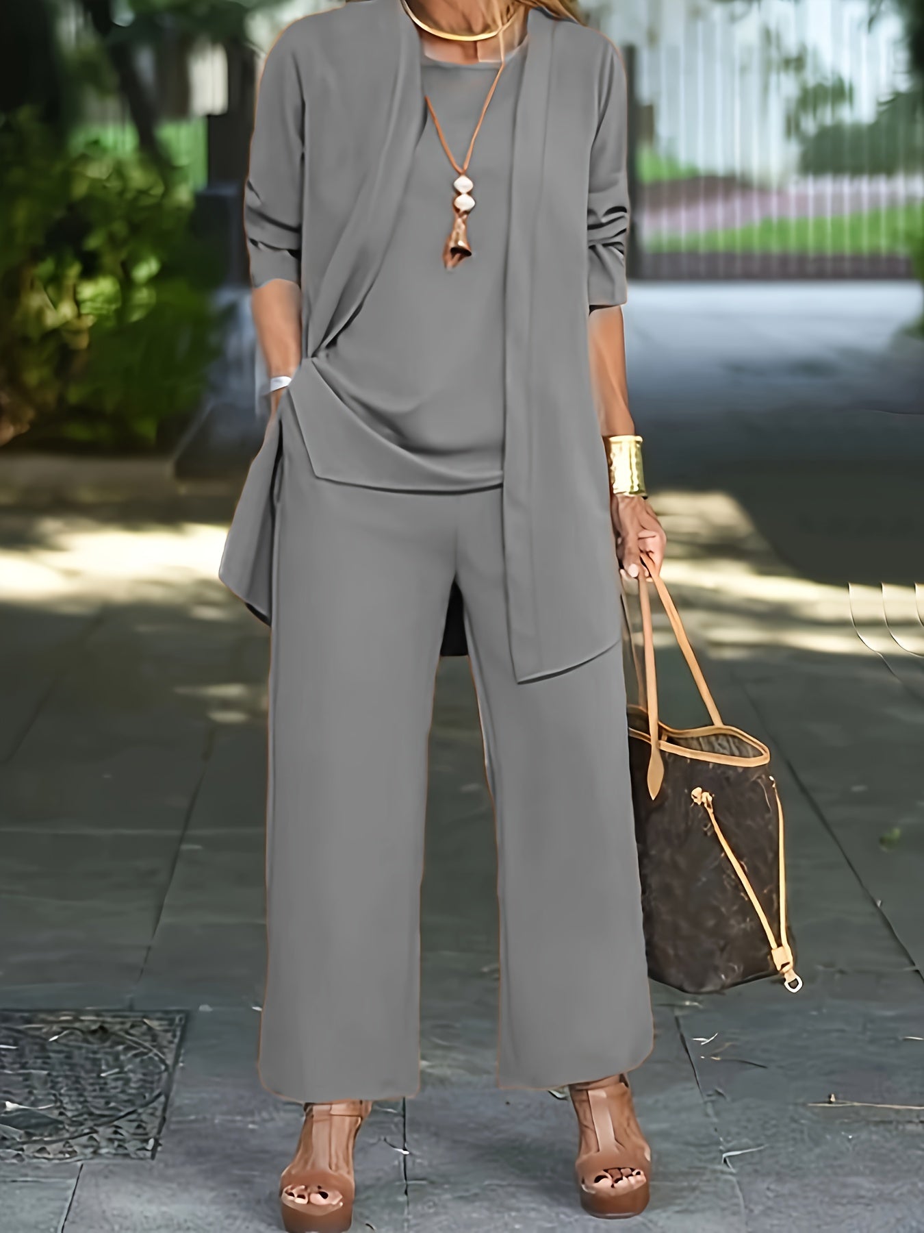 Isla - Refined 3-Piece Trouser Set