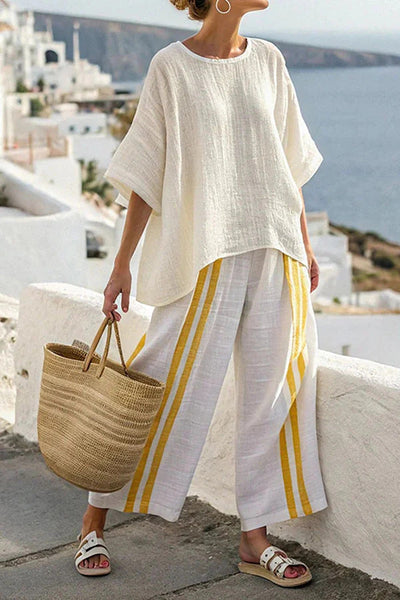 Celeste - Effortless Striped Lounge Set