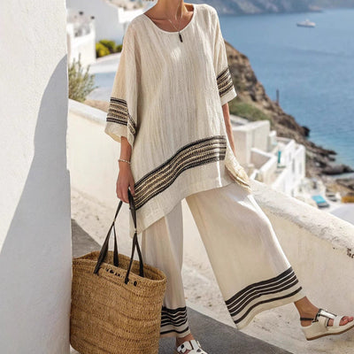 Celeste - Effortless Striped Lounge Set